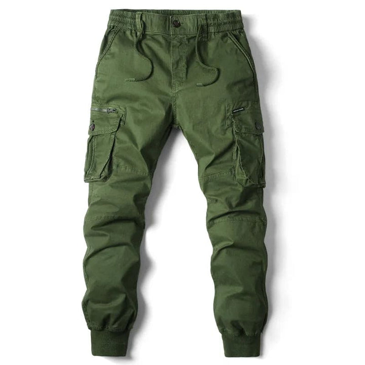 Men’s Cargo Jogger Pants Drawstring Elastic Waist Tactical Utility Trousers