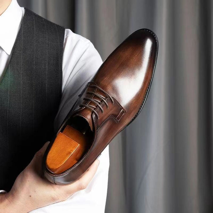 Orthopedic Leather Dress Shoes for Men – Elegant, Supportive &amp; Durable
