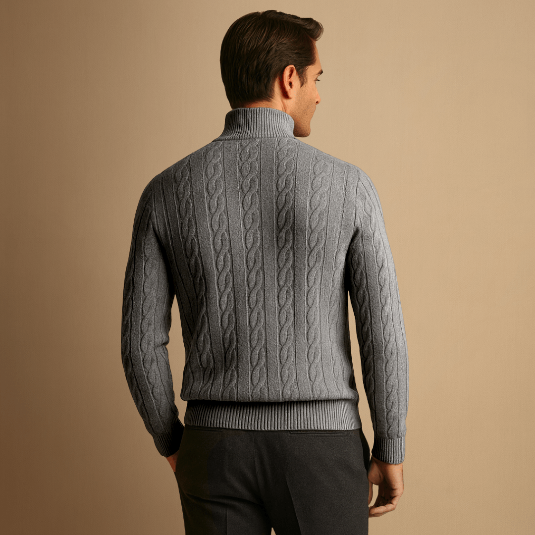 Bennett | Merino Men Wool Half Zip Jumper