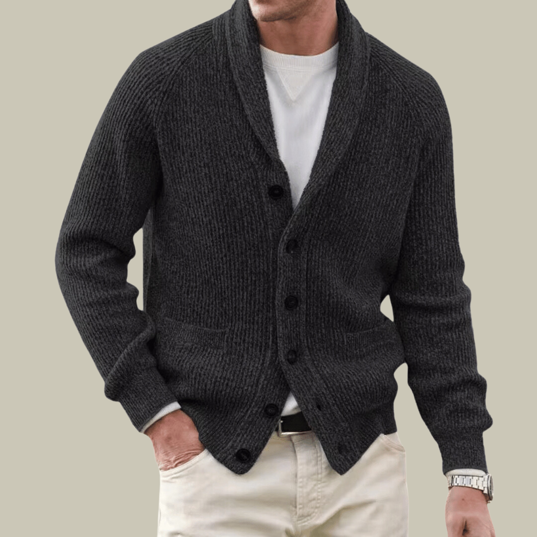 Mens Cashmere Comfort Blend Cardigan