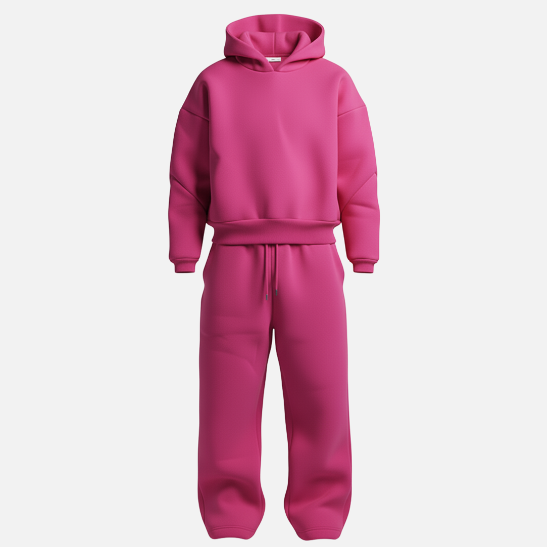 Men’s Oversized Streetwear Tracksuit Set – Hoodie &amp; Sweatpants