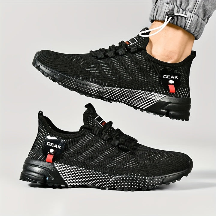 Men’s Athletic Running Shoes Lightweight Slip On Sports Sneakers