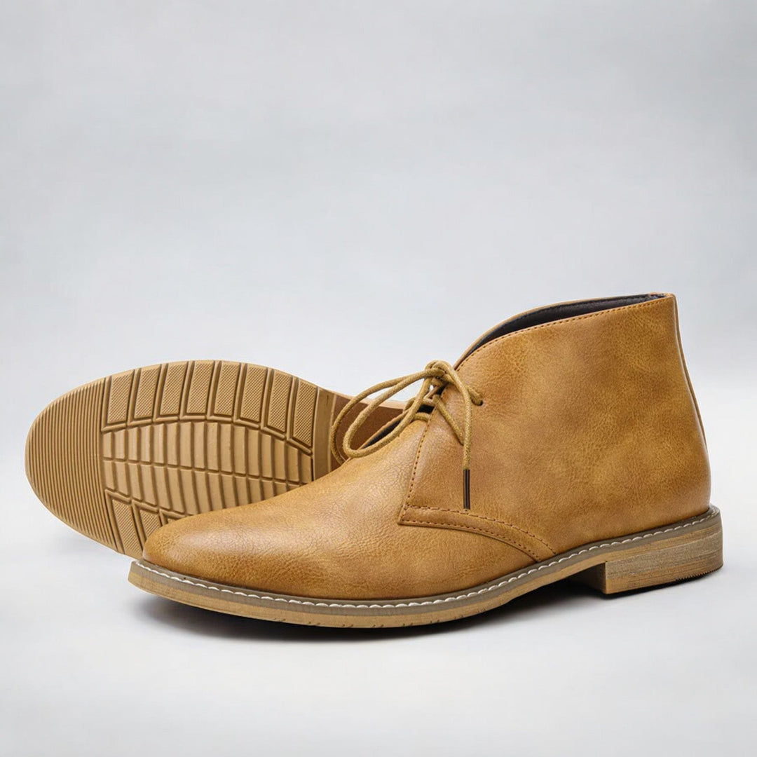 Genuine Leather Chukka Boots Loafers Men