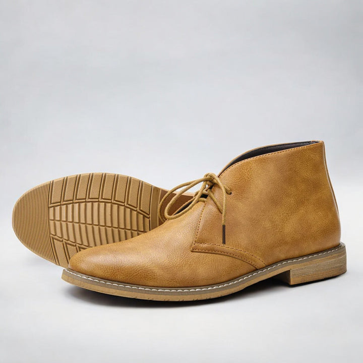 Genuine Leather Chukka Boots Loafers Men