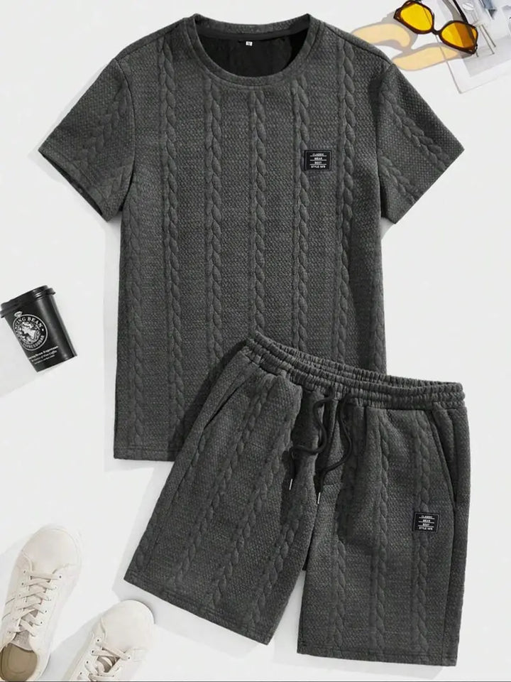 Men’s Casual T-Shirt and Shorts Set Relaxed Fit Lounge Outfit