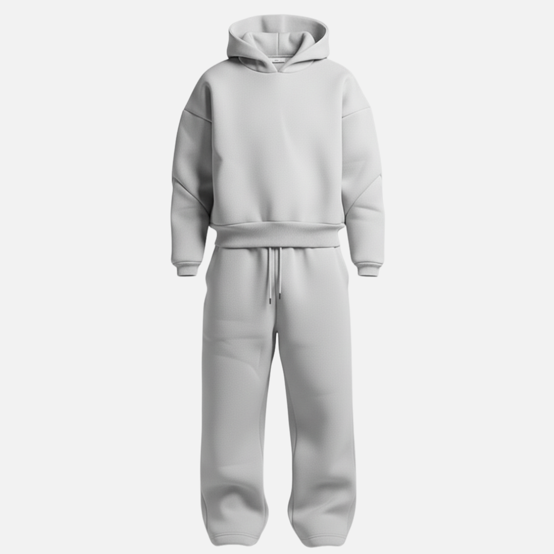 Men’s Oversized Streetwear Tracksuit Set – Hoodie &amp; Sweatpants