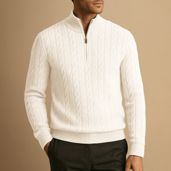 Bennett | Merino Men Wool Half Zip Jumper
