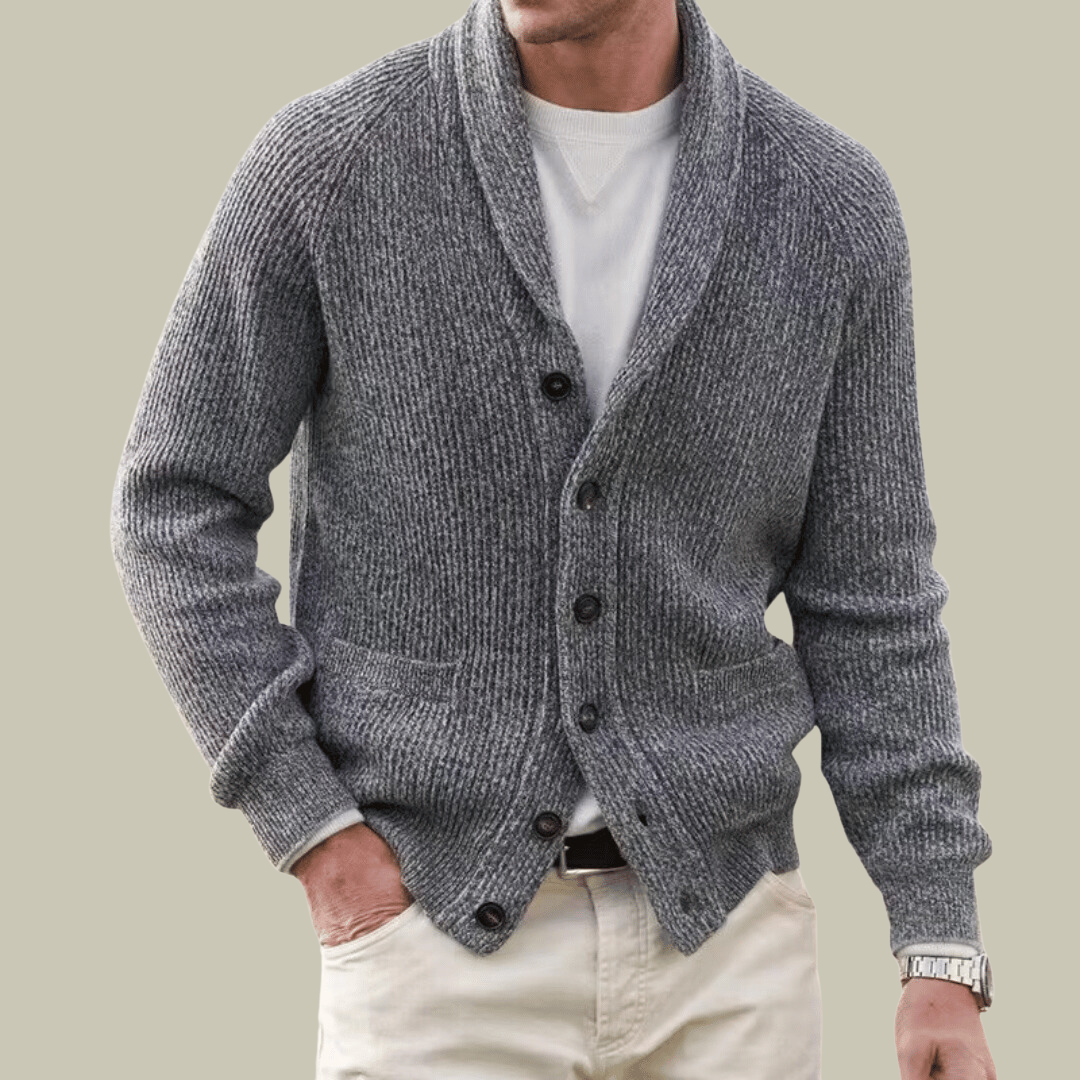Mens Cashmere Comfort Blend Cardigan