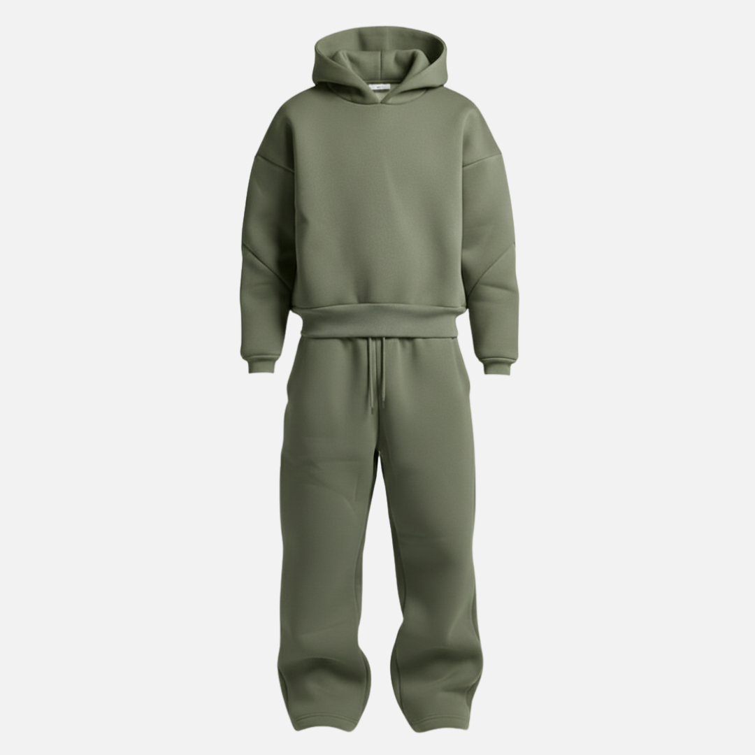 Men’s Oversized Streetwear Tracksuit Set – Hoodie &amp; Sweatpants