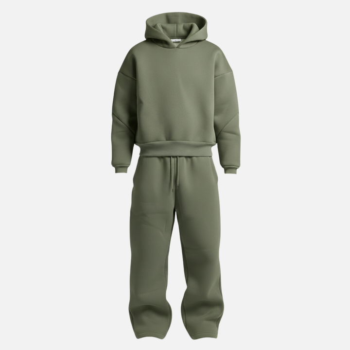 Men’s Oversized Streetwear Tracksuit Set – Hoodie &amp; Sweatpants