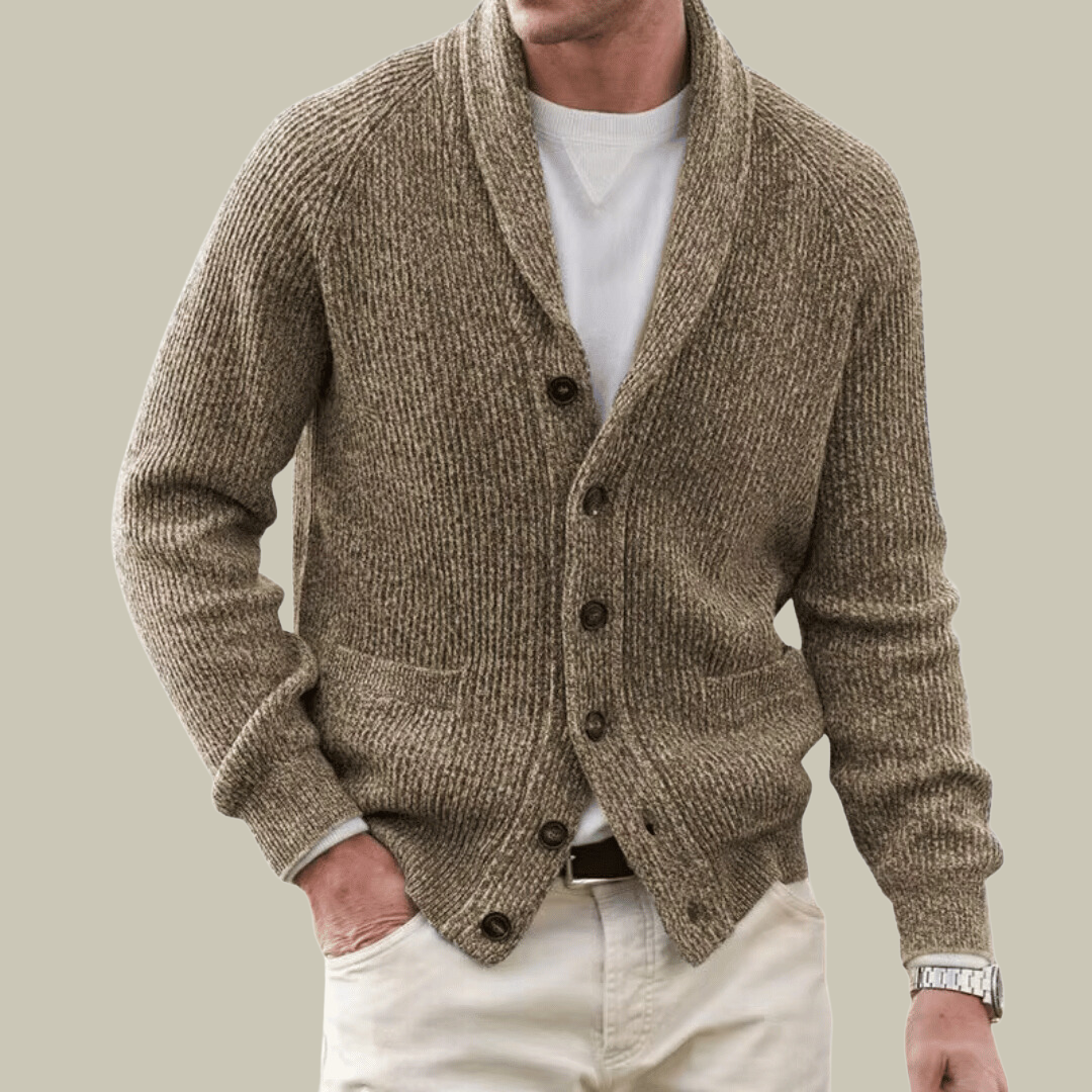 Mens Cashmere Comfort Blend Cardigan