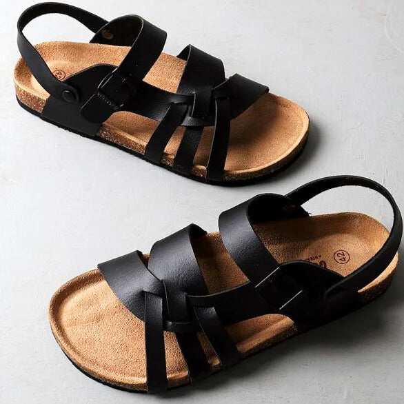 Charleston Leather Sandals Support Buckle