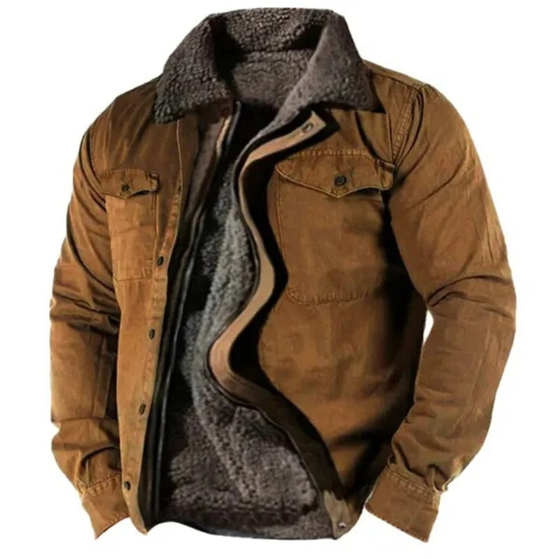 Men’s Button-Up Winter Jacket