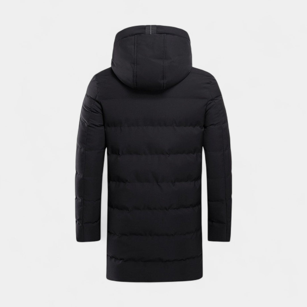 Men’s Longline Puffer Coat – Ultra-Warm, Windproof &amp; Winter Protection