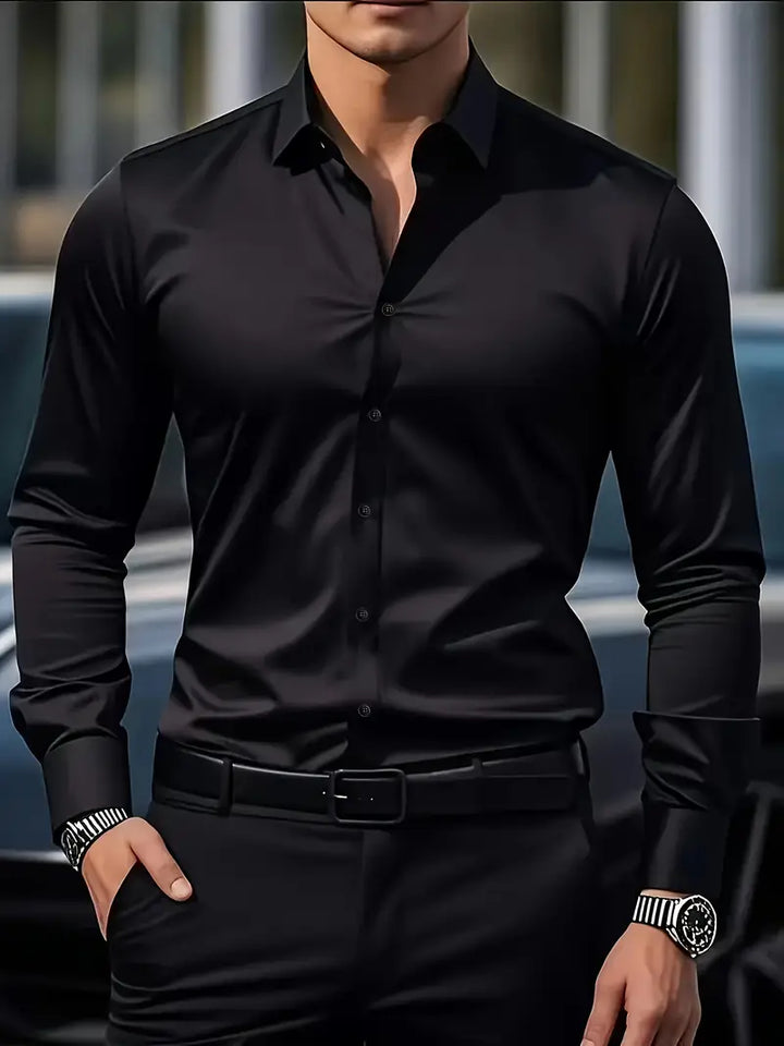 Non Iron Shirt | Wrinkle Free | Slim Fit | Button-Up Shirt | Men&