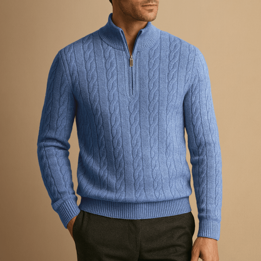 Bennett | Merino Men Wool Half Zip Jumper