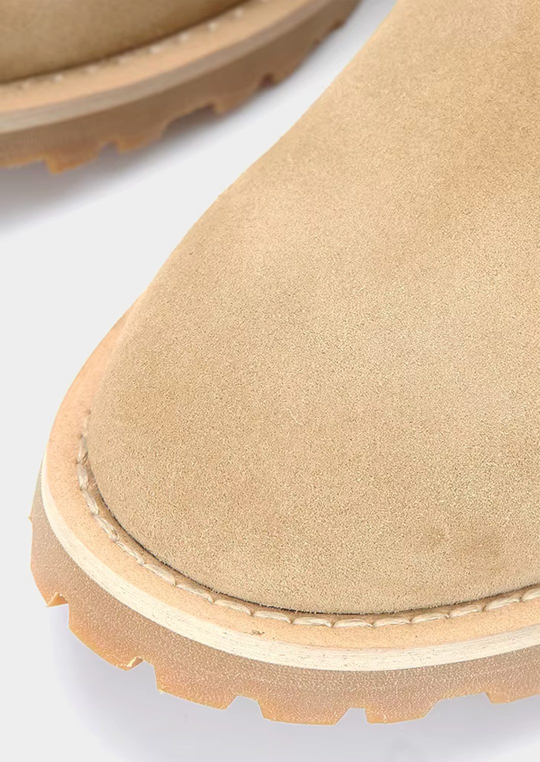 Sand Suede Chelsea Winter Boot – Men’s Warm Slip-On Ankle Boot