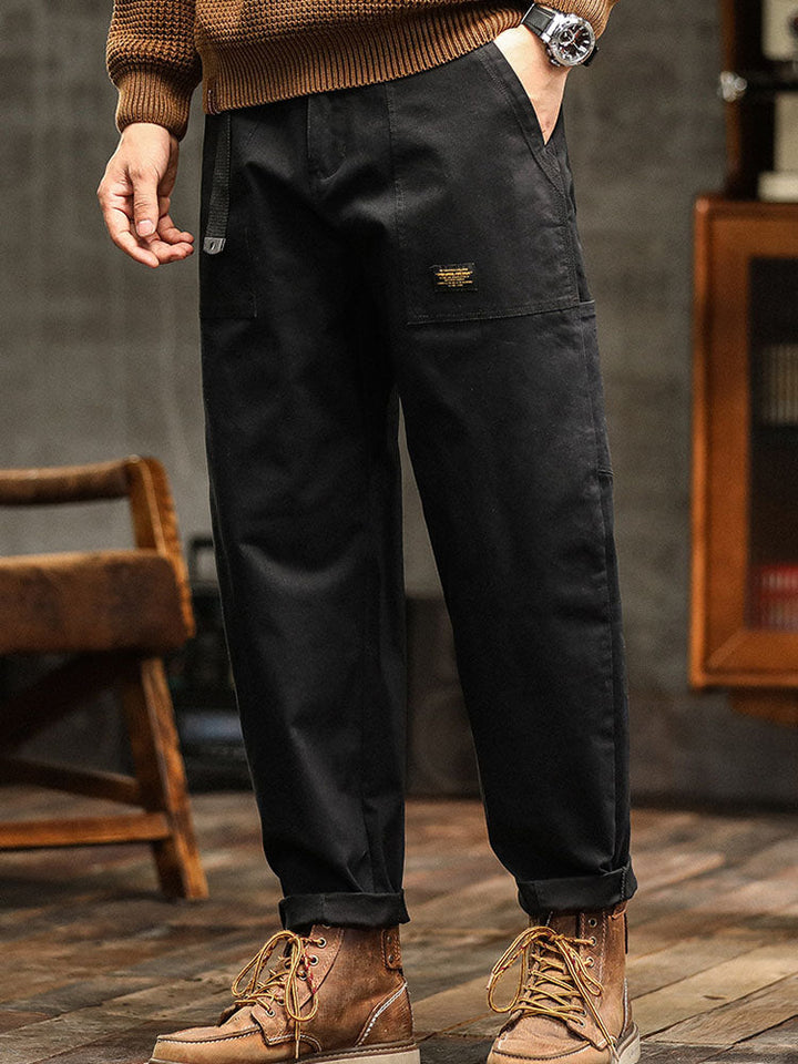 Men’s Casual Cargo Jogger Pants Elastic Waist Relaxed Fit Everyday Trousers