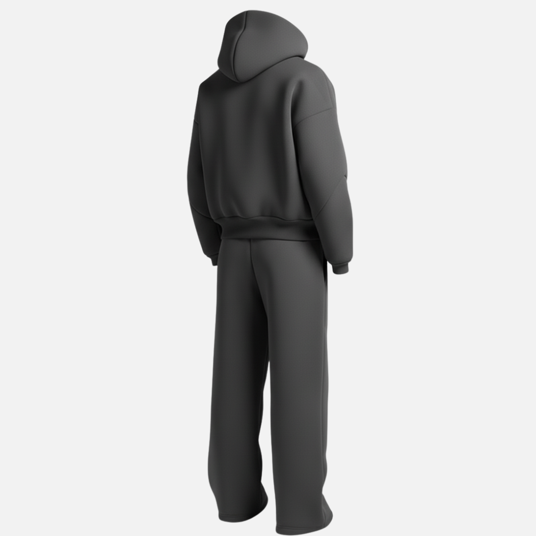 Men’s Oversized Streetwear Tracksuit Set – Hoodie &amp; Sweatpants