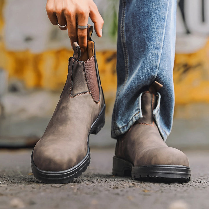 Barrett Men’s Classic Leather Boots – Durable Premium Footwear | Timeless Rugged Style
