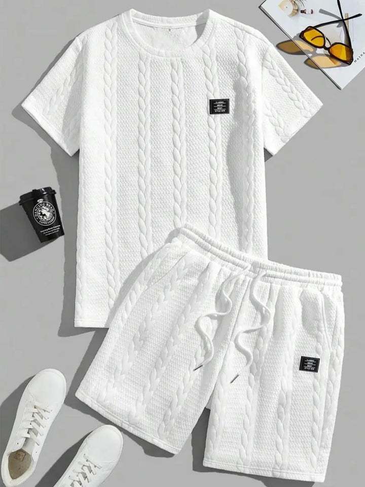 Men’s Casual T-Shirt and Shorts Set Relaxed Fit Lounge Outfit