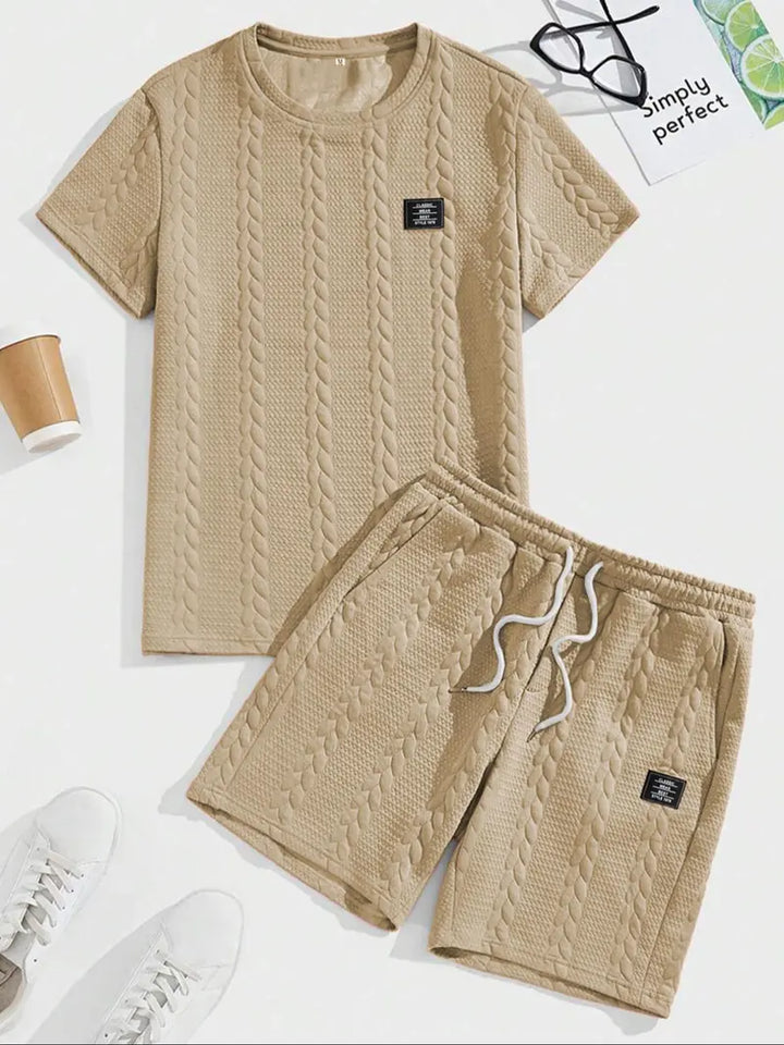 Men’s Casual T-Shirt and Shorts Set Relaxed Fit Lounge Outfit