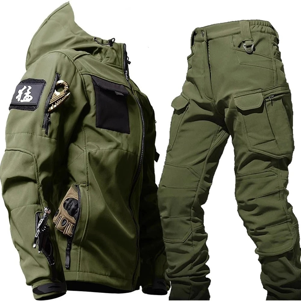 Men’s Waterproof Hooded Suit – Outdoor Rain Protection Set