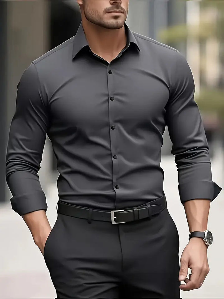 Non Iron Shirt | Wrinkle Free | Slim Fit | Button-Up Shirt | Men&