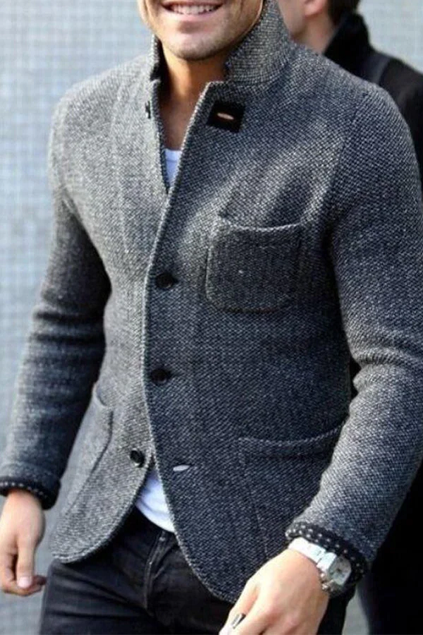 Thomas Men’s Retro Cardigan Jacket – Classic Knitwear with Timeless Vintage Design