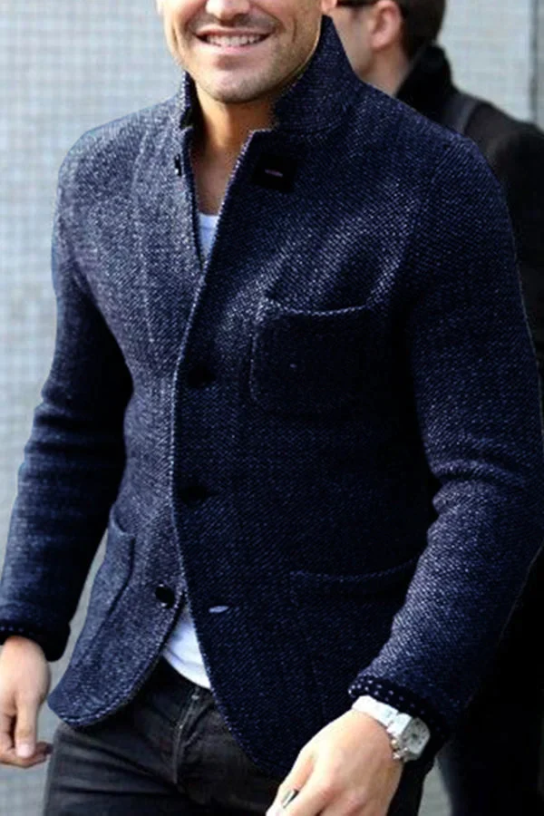 Thomas Men’s Retro Cardigan Jacket – Classic Knitwear with Timeless Vintage Design