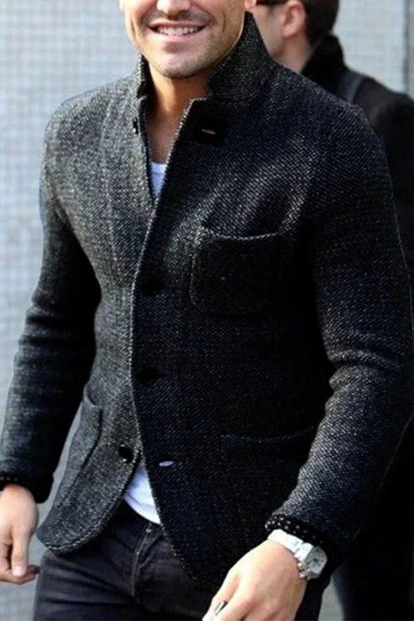 Thomas Men’s Retro Cardigan Jacket – Classic Knitwear with Timeless Vintage Design
