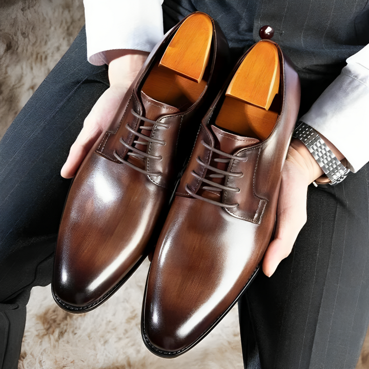 Orthopedic Leather Dress Shoes for Men – Elegant, Supportive &amp; Durable
