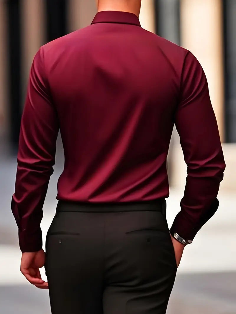 Non Iron Shirt | Wrinkle Free | Slim Fit | Button-Up Shirt | Men&