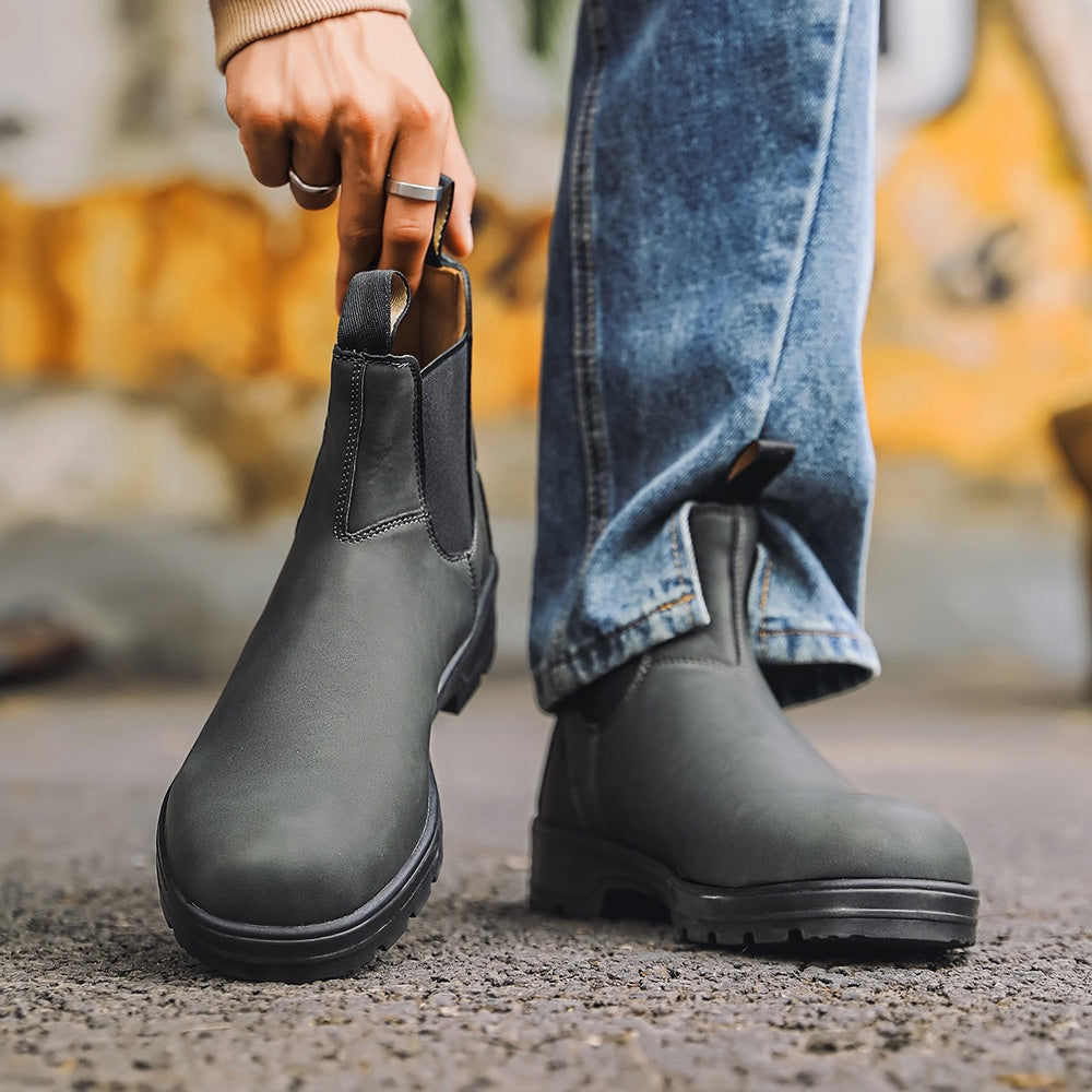 Barrett Men’s Classic Leather Boots – Durable Premium Footwear | Timeless Rugged Style