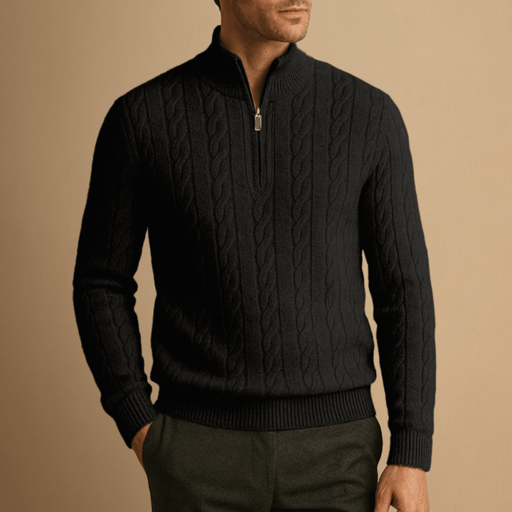 Bennett | Merino Men Wool Half Zip Jumper