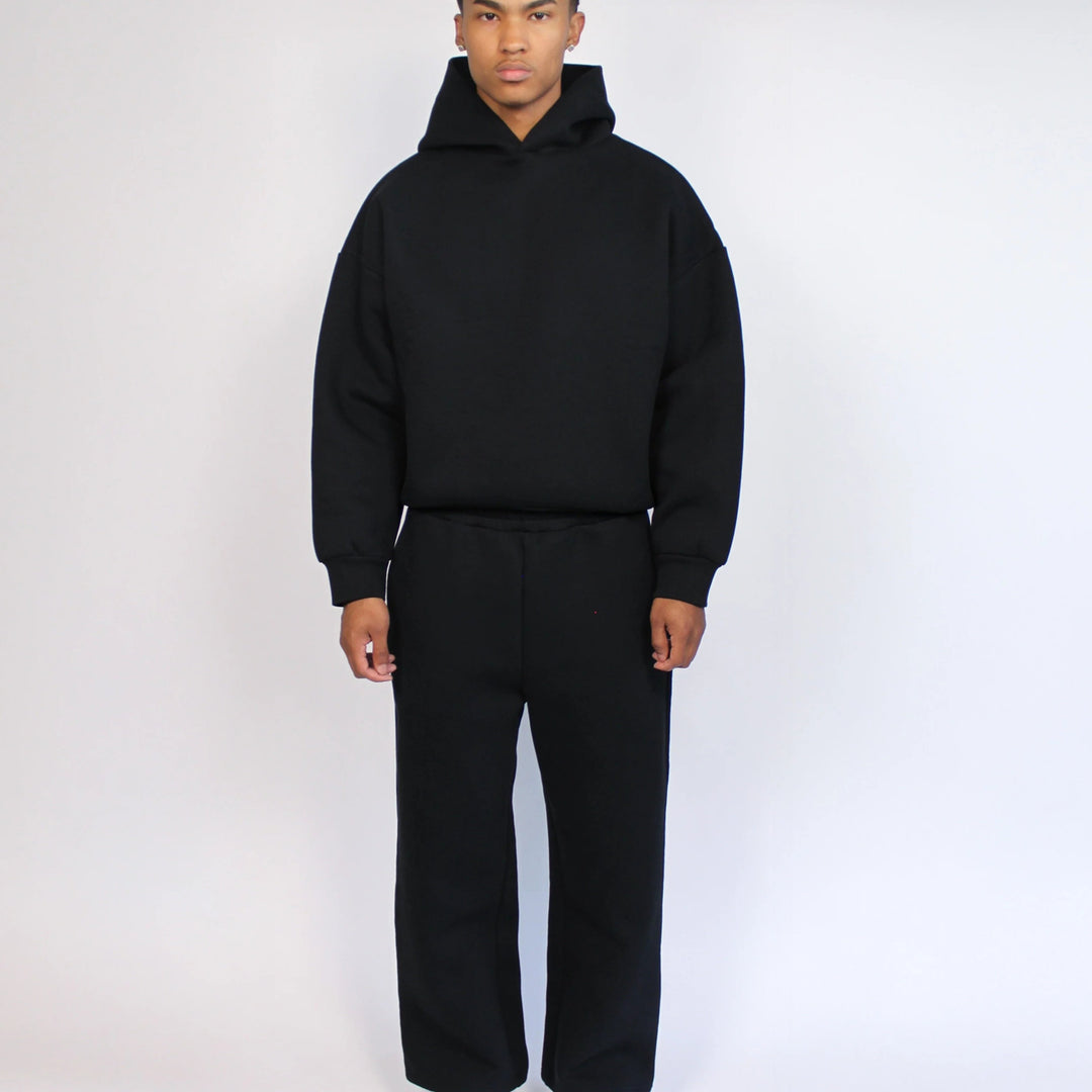 Men’s Hooded Sweatshirt &amp; Pants Set – Two-Piece Casual Design