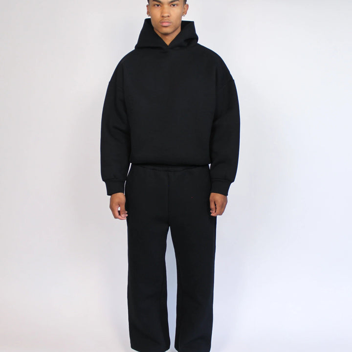 Men’s Hooded Sweatshirt &amp; Pants Set – Two-Piece Casual Design