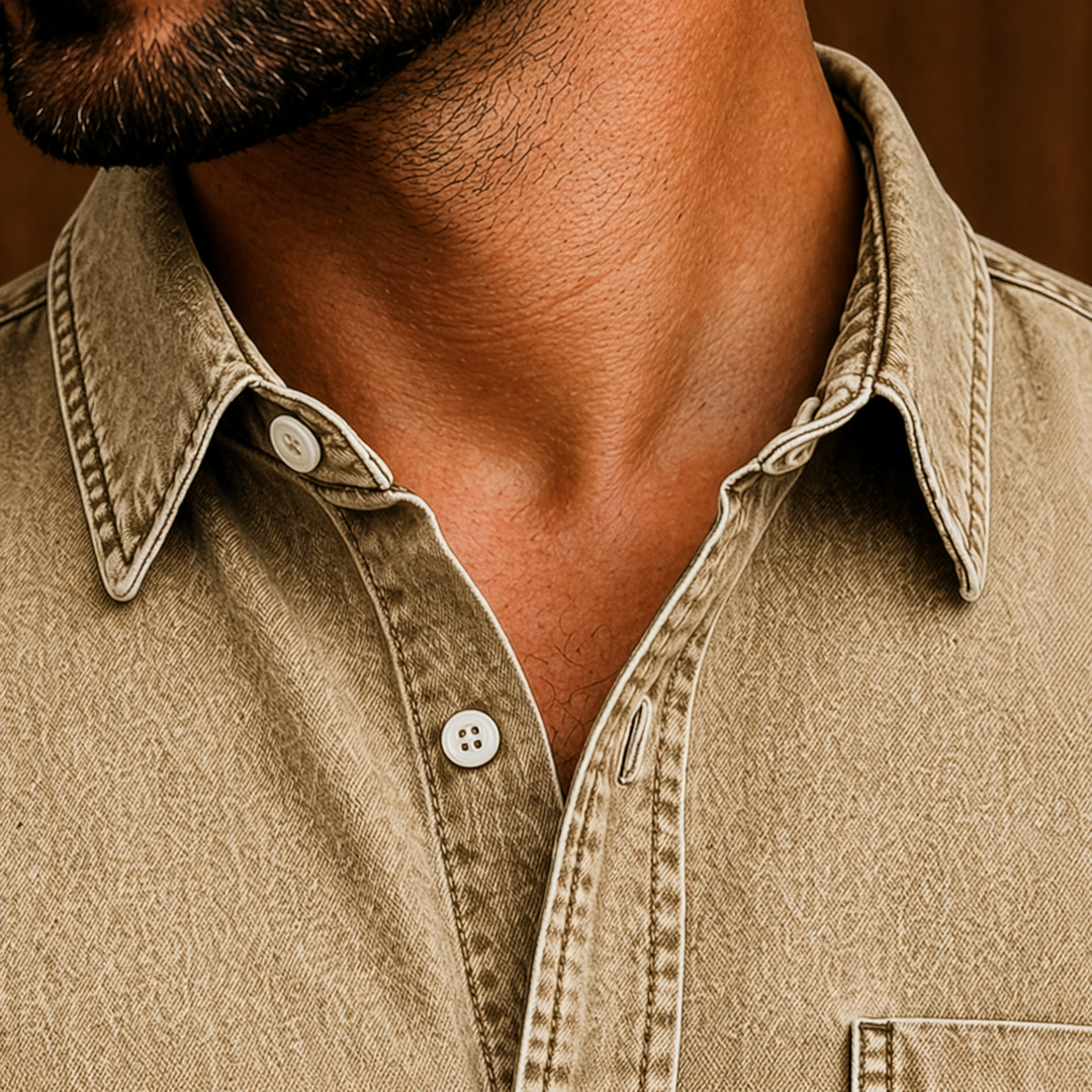 Casual Short-Sleeve Button Lightweight Summer Shirt