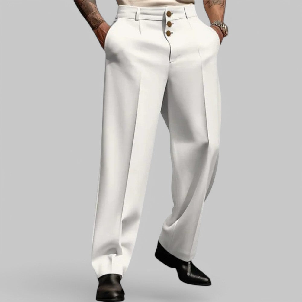 Comfortable Men Loose-Fit Business Trousers
