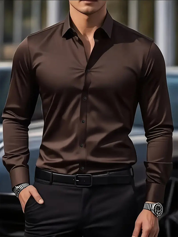 Non Iron Shirt | Wrinkle Free | Slim Fit | Button-Up Shirt | Men&