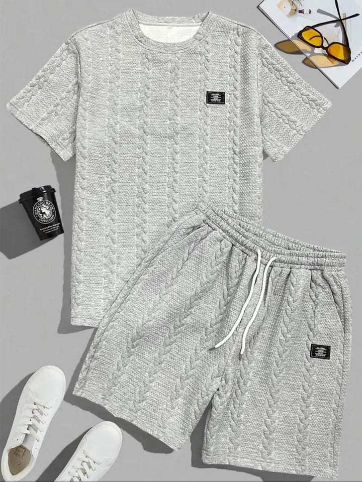 Men’s Casual T-Shirt and Shorts Set Relaxed Fit Lounge Outfit
