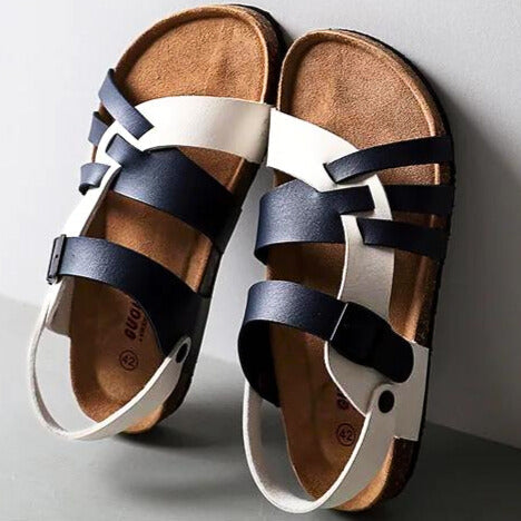 Charleston Leather Sandals Support Buckle