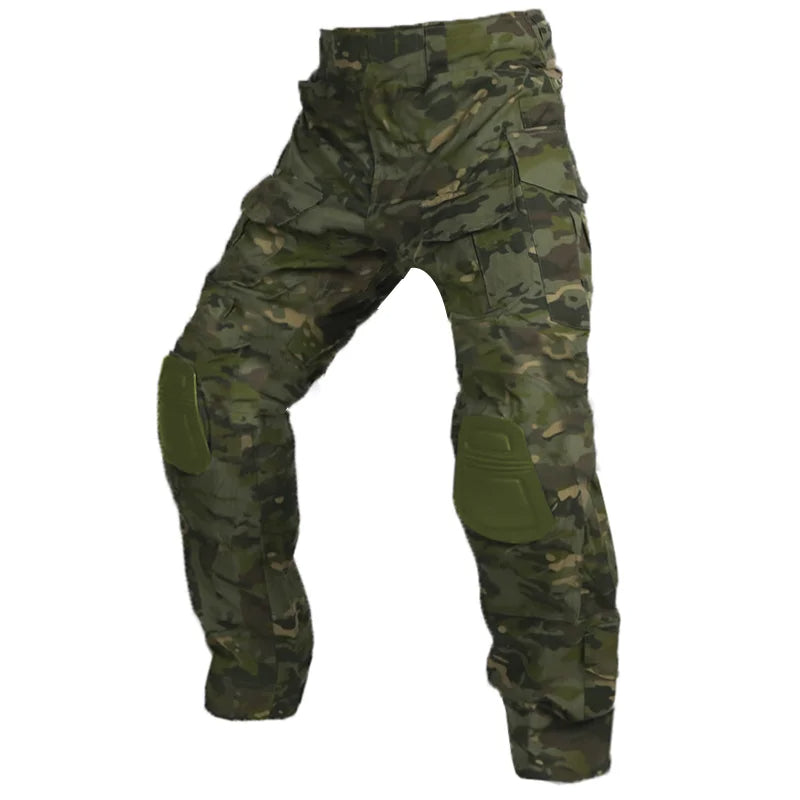 Men’s Tactical Cargo Pants Multi Pocket Combat Outdoor Trousers