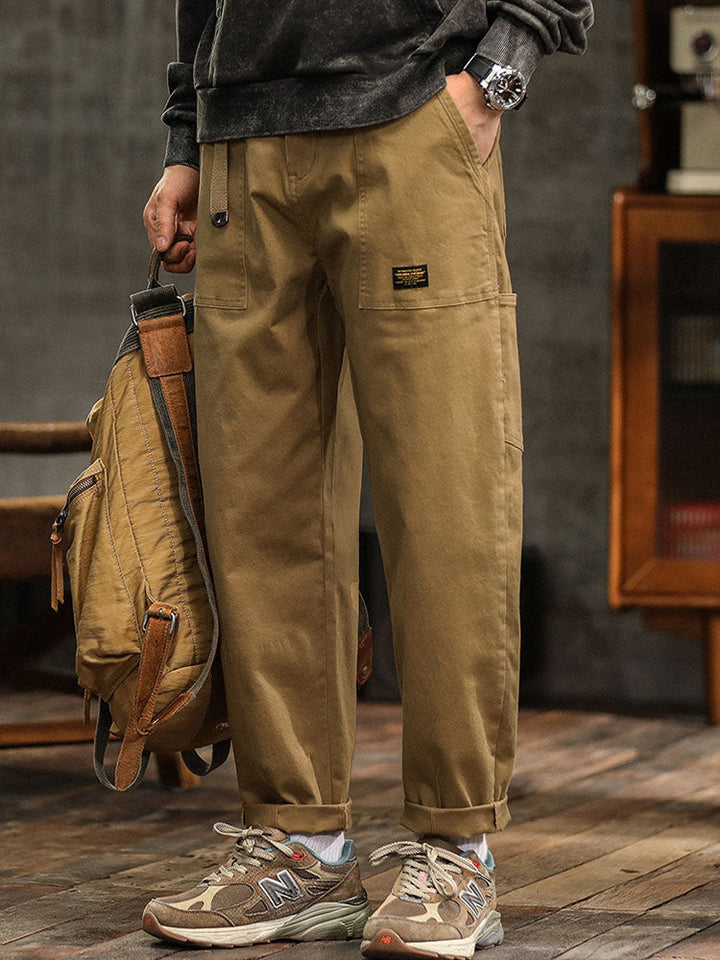 Men’s Casual Cargo Jogger Pants Elastic Waist Relaxed Fit Everyday Trousers