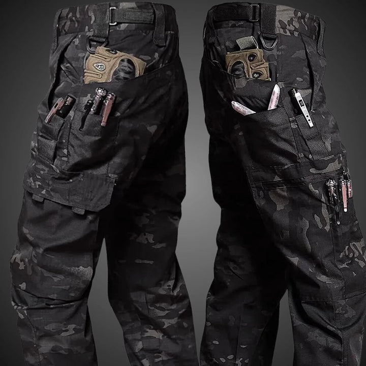 Tactical Camo Cargo Pants - Multi-Pocket, Water-Resistant, Military Grade