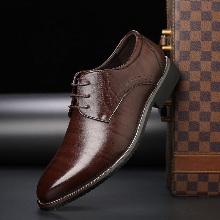 Lilal Men’s Shoes – Leather Derby with Comfortable Orthopedic Support and Lightweight