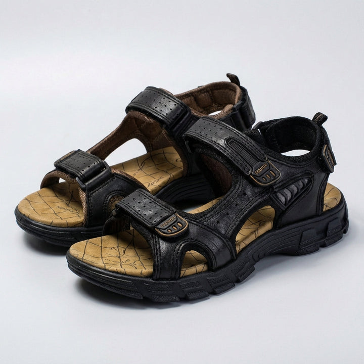 Adjustable Perforated Strap Sandals for Men – Orthopedic Support &amp; Comfort