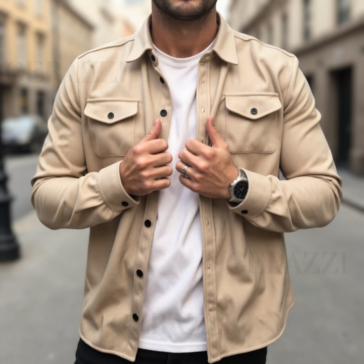 Elegante Fitta Men’s Jacket – Tailored Smart Casual Coat