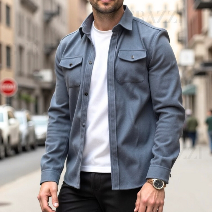 Elegante Fitta Men’s Jacket – Tailored Smart Casual Coat