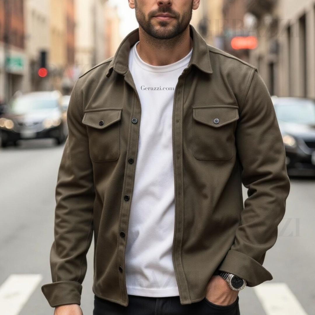 Elegante Fitta Men’s Jacket – Tailored Smart Casual Coat
